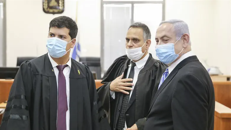 Netanyahu in court (archive)