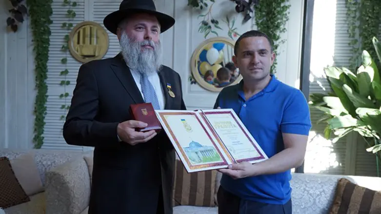 Rabbi Markovitch and Alexander Kunitsky