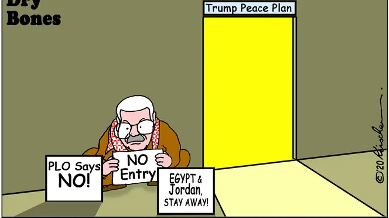 Dry Boes: Abbas repudiates Trump Plan in UN leaving open door for Egypt and Jordan