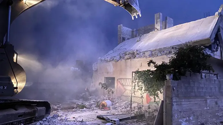 demolition of home of terrorist who murdered Rabbi Shai Ohayon