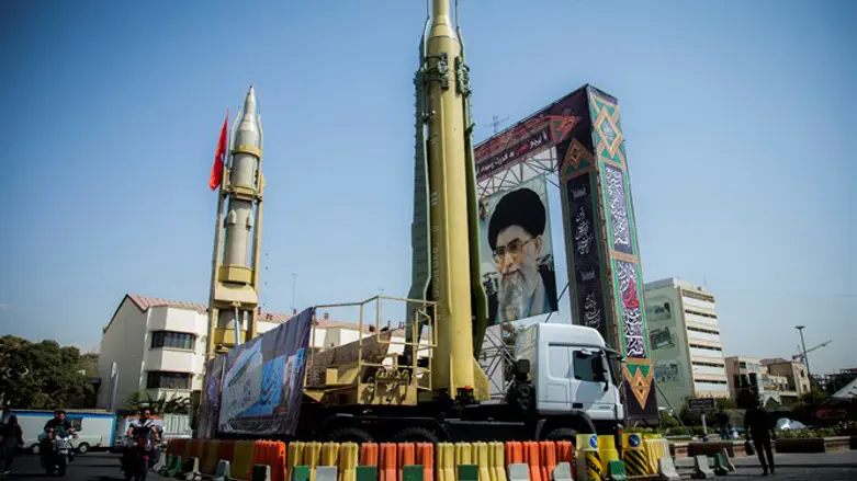Iranian missile display in Tehran