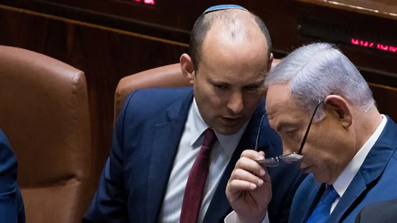 PM Netanyahu with MK Naftali Bennett