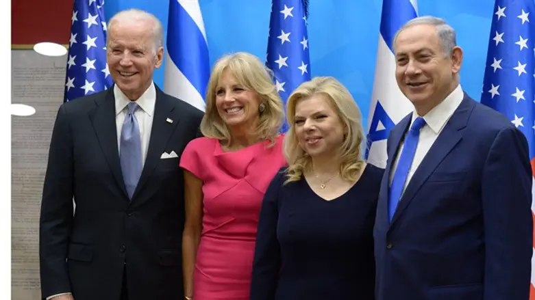 Joe and Jill Biden, Binyamin and Sarah Netanyahu