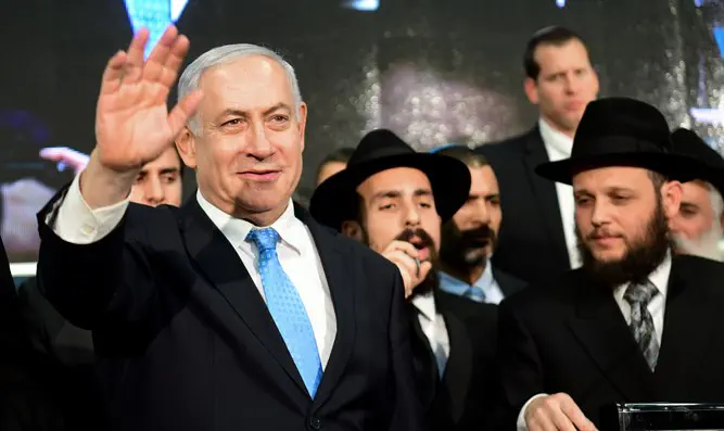 Биньямин Нетаньяху на конференции ХАБАД