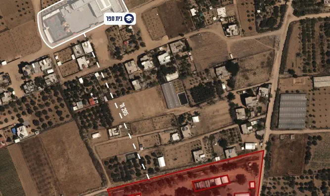 Военная база ХАМАС, атакованная израильскими ВВС