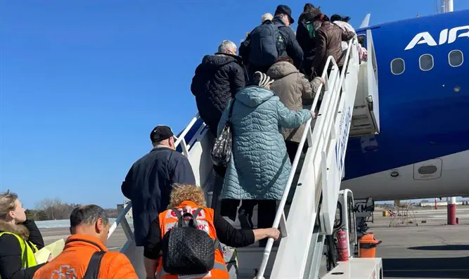Украинские беженцы отправляются в Израиль