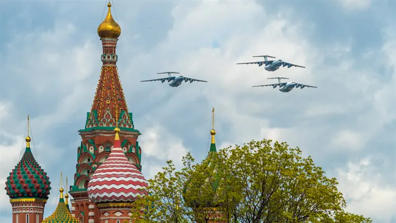 Военный парад в Москве. Иллюстрация