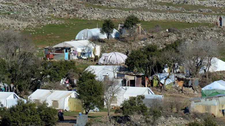 Палаточный городок сирийских беженцев