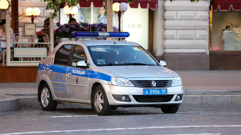 Москва. Машина полиции