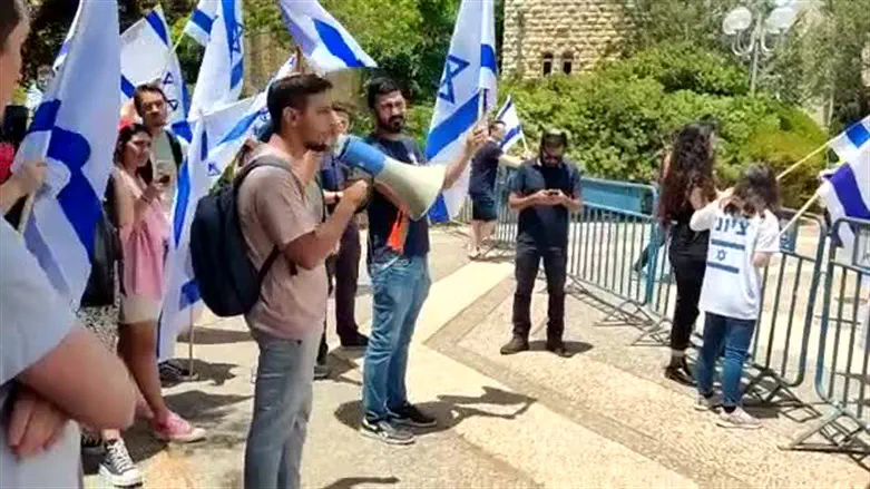 Демонстрация студентов-сионистов Еврейского университета