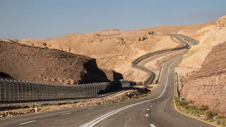 Израильско-египетская граница на Синае. Иллюстрация