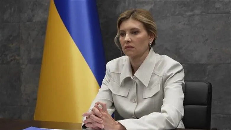 Olena Zelenska, wife of Ukrainian President Volodymyr Zelensky