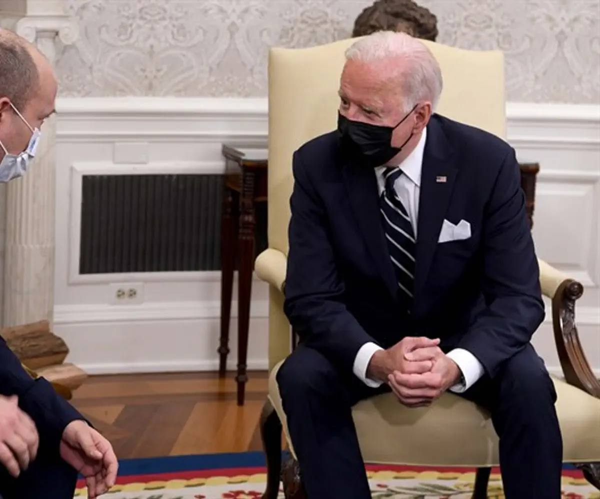 Los acontecimientos en Afganistán oscurecieron la atención de la Casa Blanca.  Bennett y Biden en la reunión