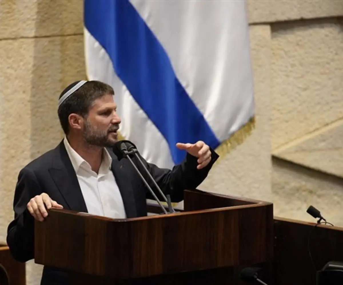 MK Bezalel Smotrich in the Knesset