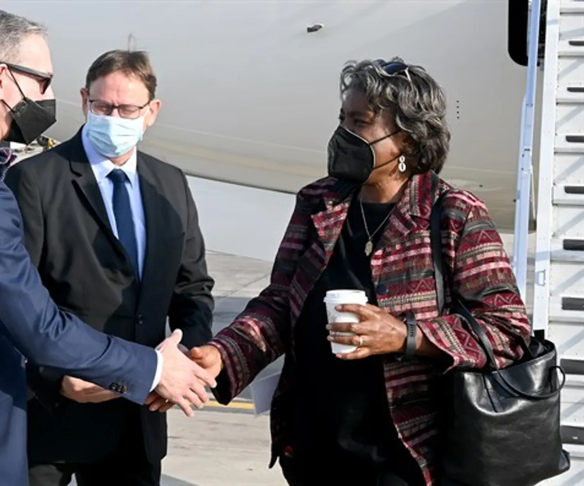 U.S. Representative to the U.N. Ambassador Linda Thomas-Greenfield Lands at Isra