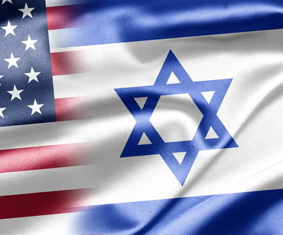 sIsraeli and American Flag