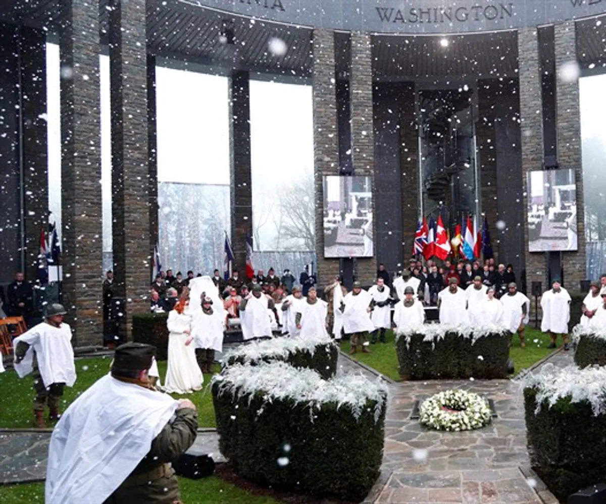 World War II memorial ceremony