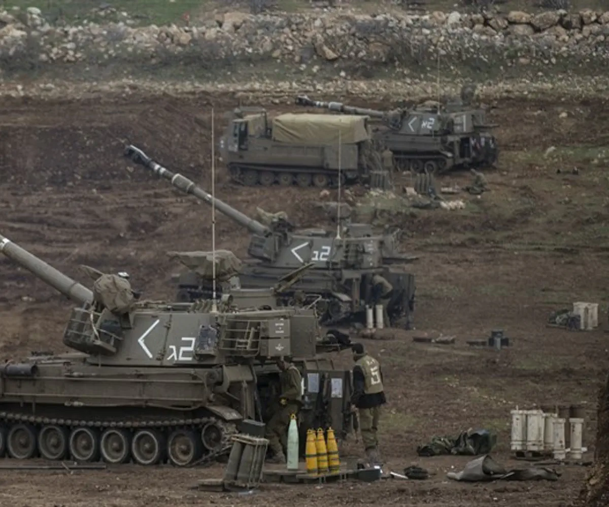 Fuerzas de las FDI en la frontera entre Israel y Siria