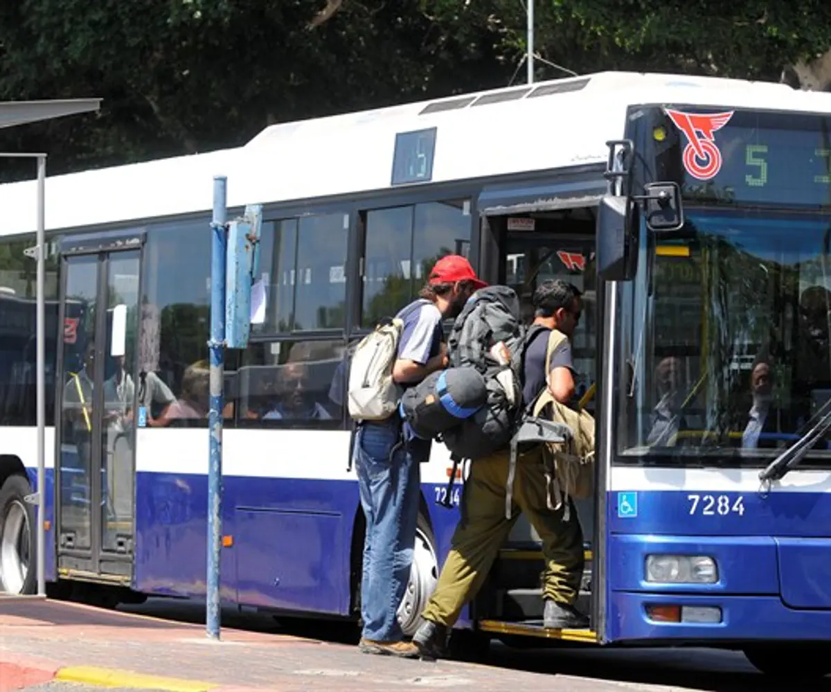 Public bus, before coronavirus