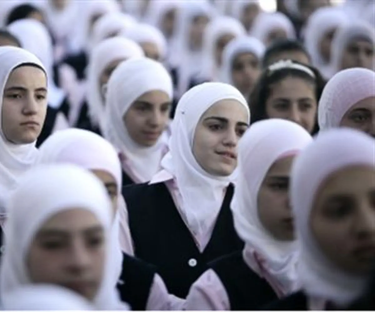 Muslim schoolgirls  