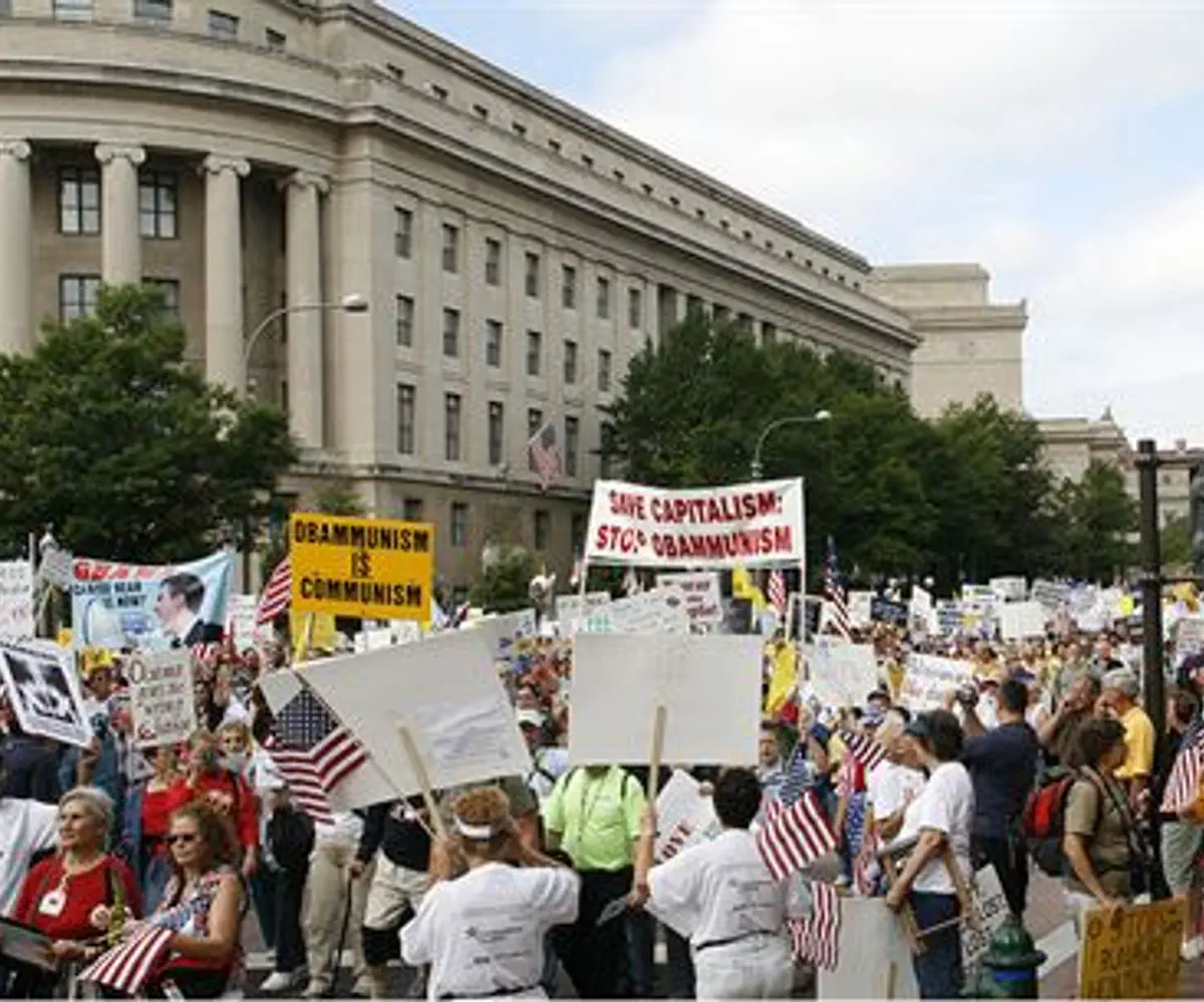 Tea Party rally in US