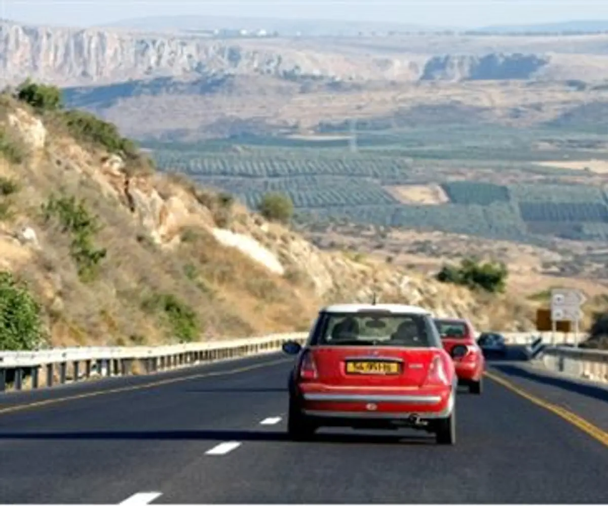 Highway in Golan Heights