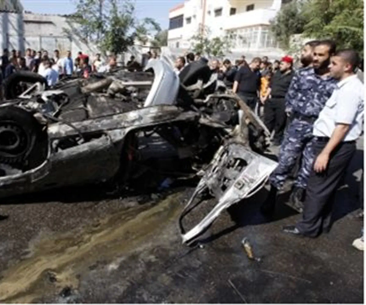 Car in which Hamas terrorist was killed (file