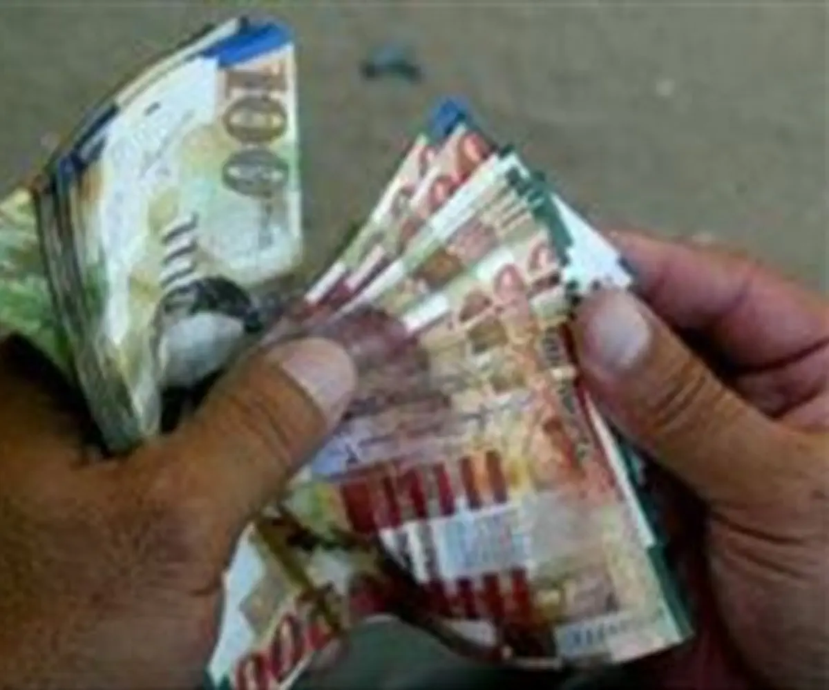 Israeli money in PA.