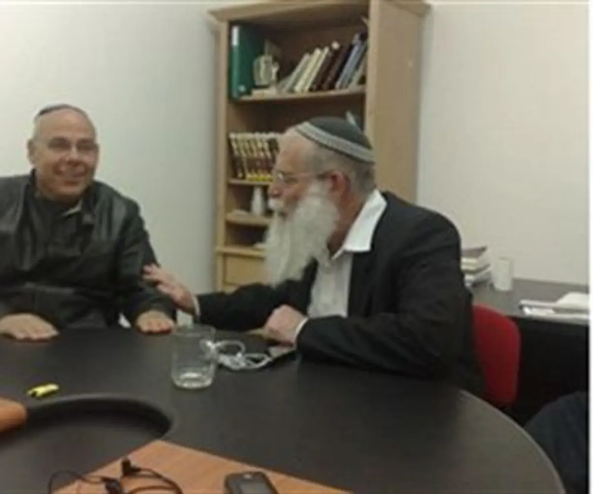 MK Matalon with Rabbi Elyakim Levanon