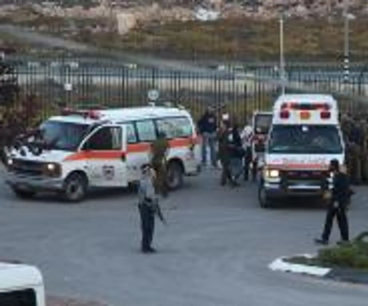 Scene of the stabbing at Kiryat Arba