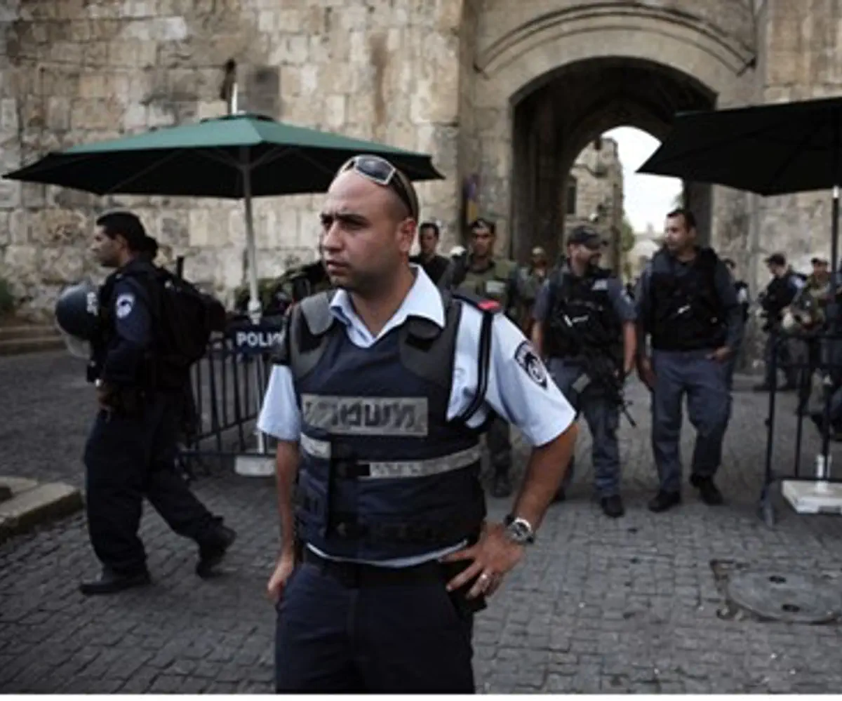 Police on duty in Jerusalem