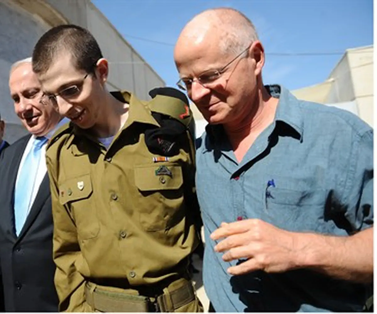 Shalits with Netanyahu and Barak