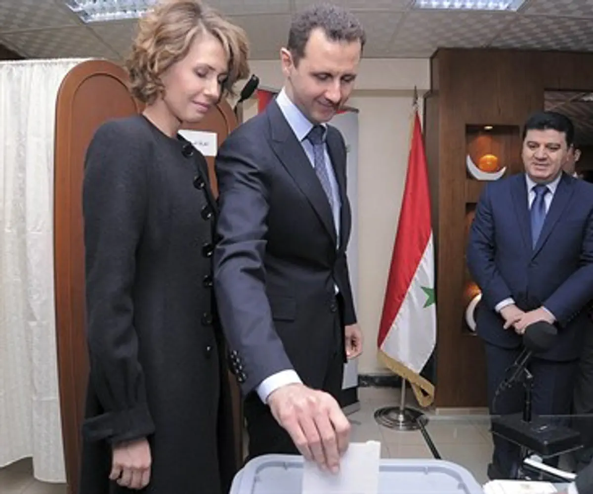 Assad votes in Syria referendum