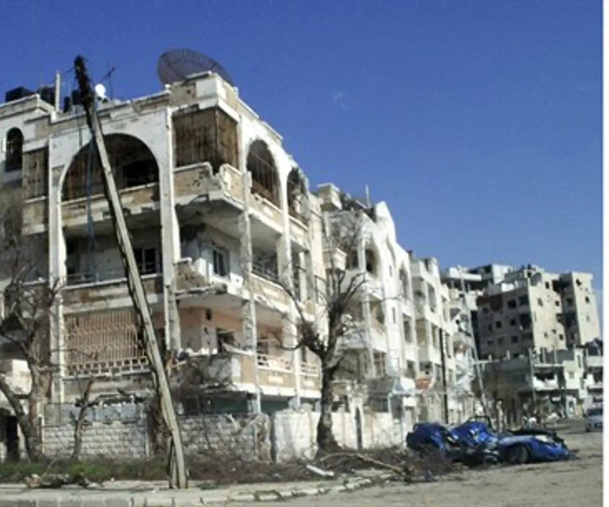 Damage in Homs, March 9 2012