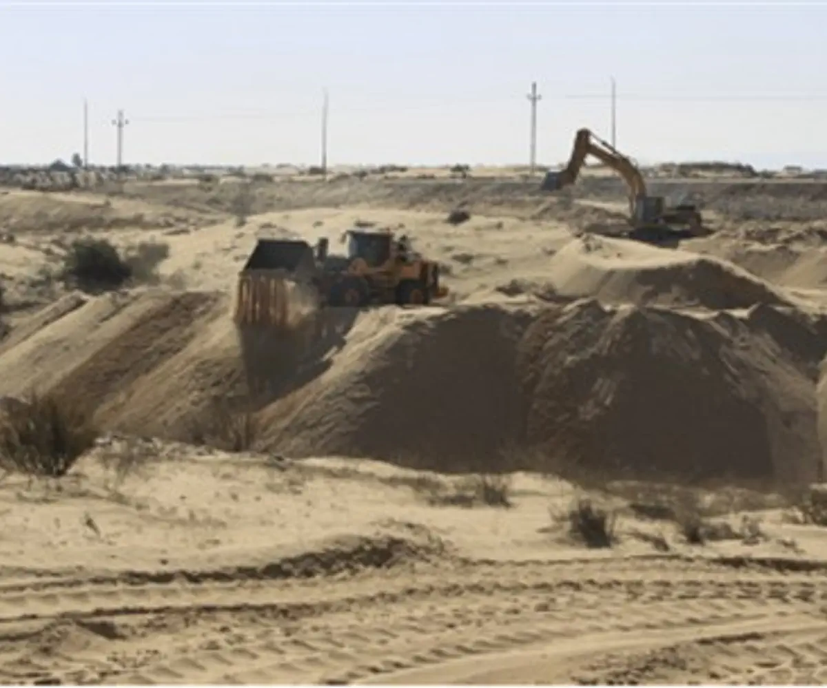 Border fortification near Egypt.