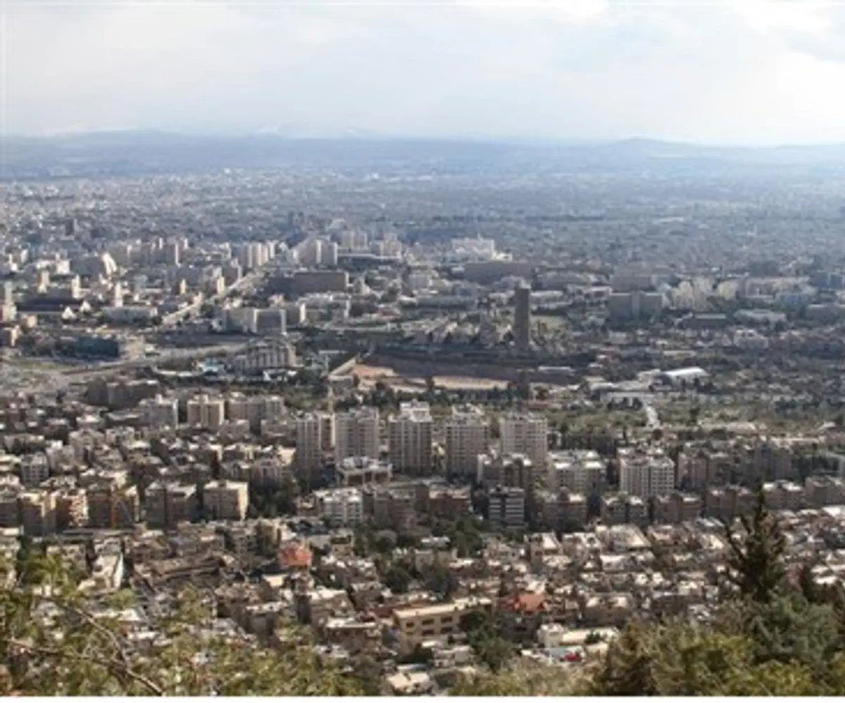 View of the Syrian capital Damascus