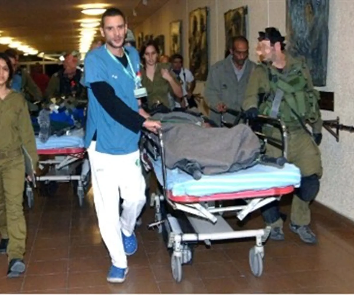   Wounded soldiers in Soroka hospital (file)
