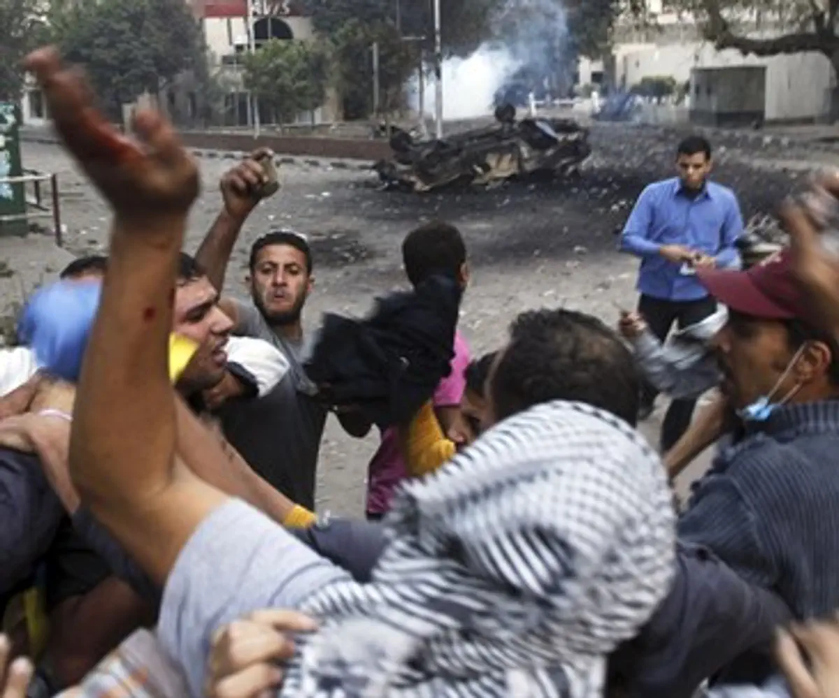 Rioters in Cairo