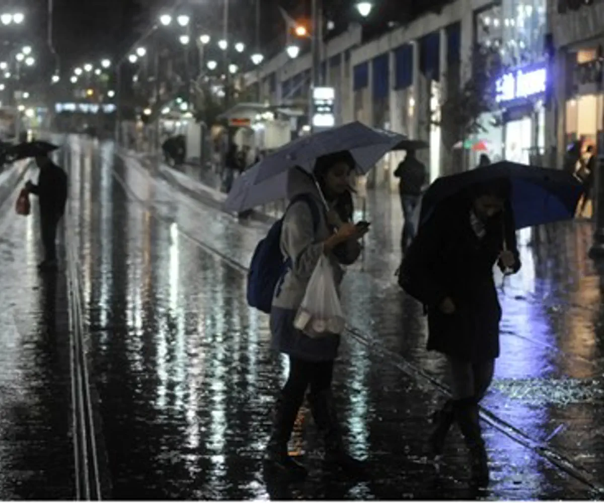 Rainy night in Jerusalem (file)