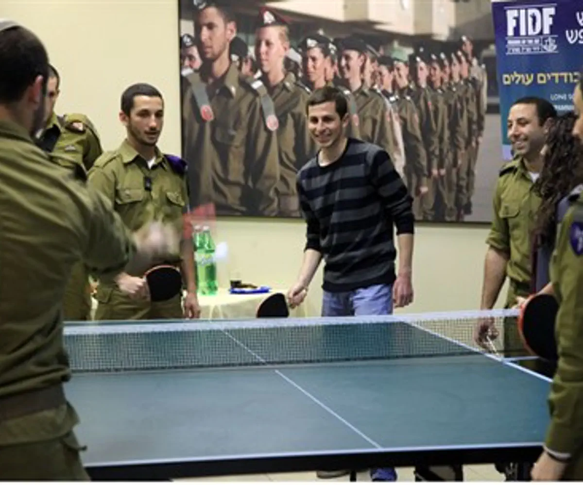 Gilad Shalit with Lone Soldiers