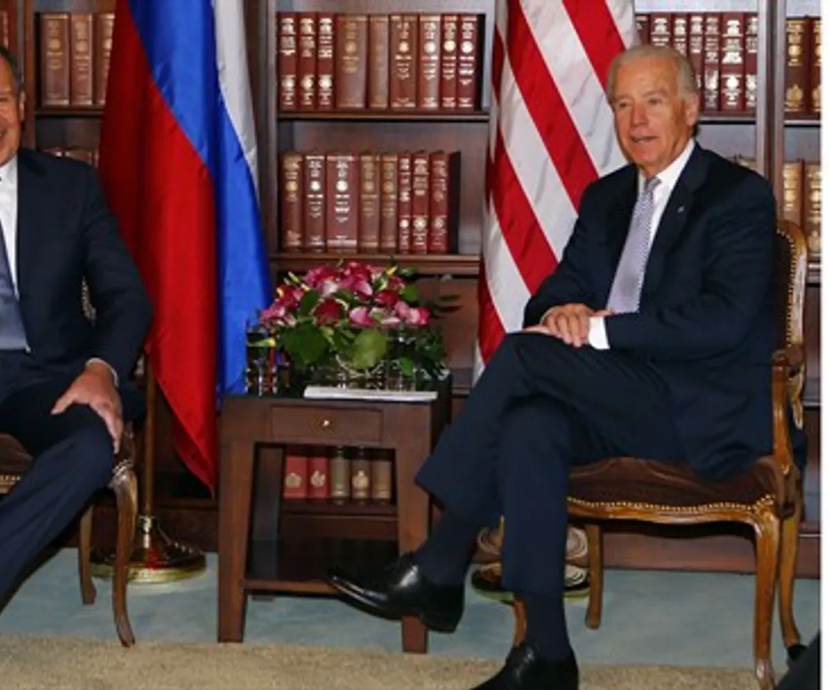 Russia's FM Lavrov and U.S. VP Joe Biden meet