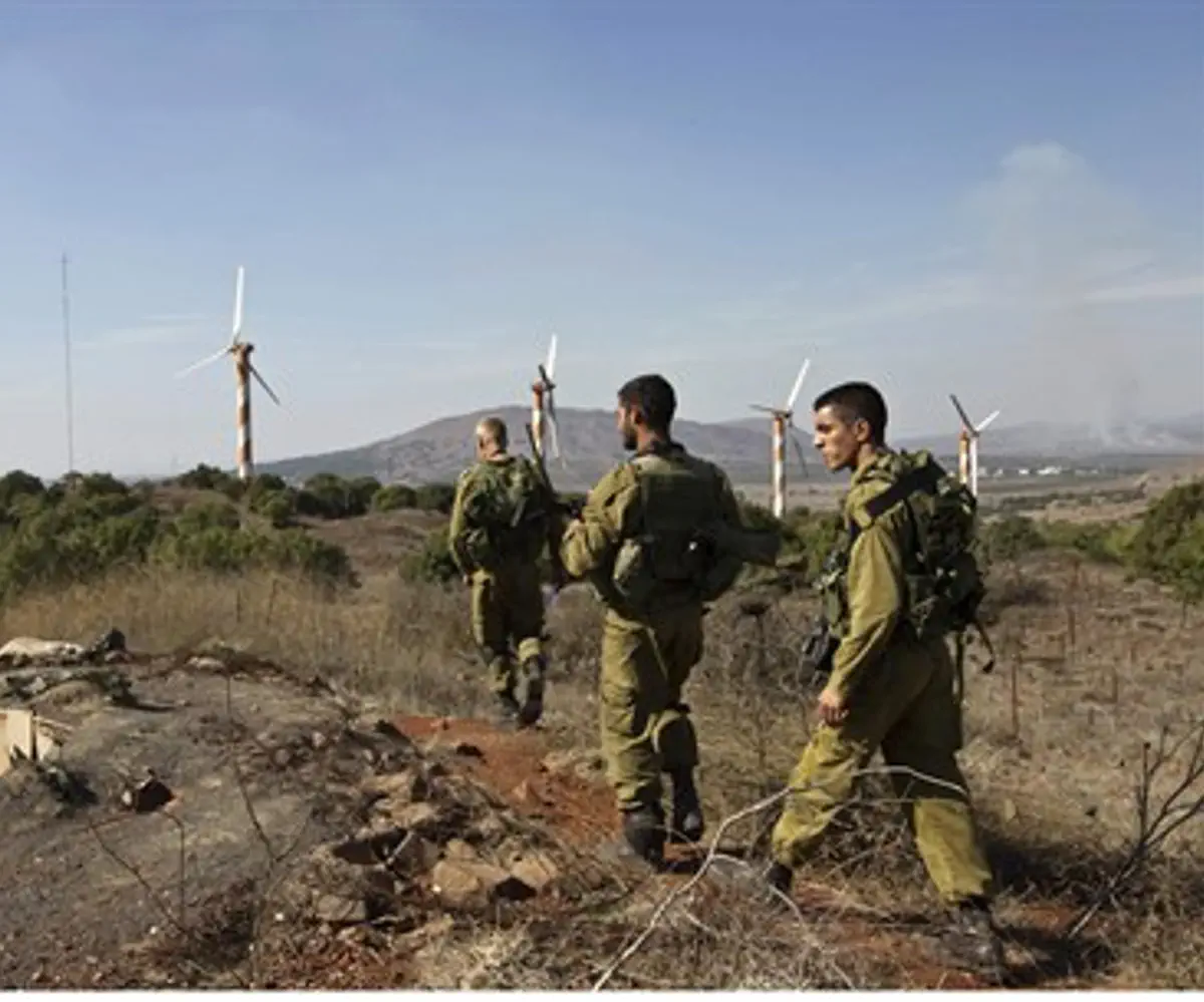 IDF patrol in Golan Heights
