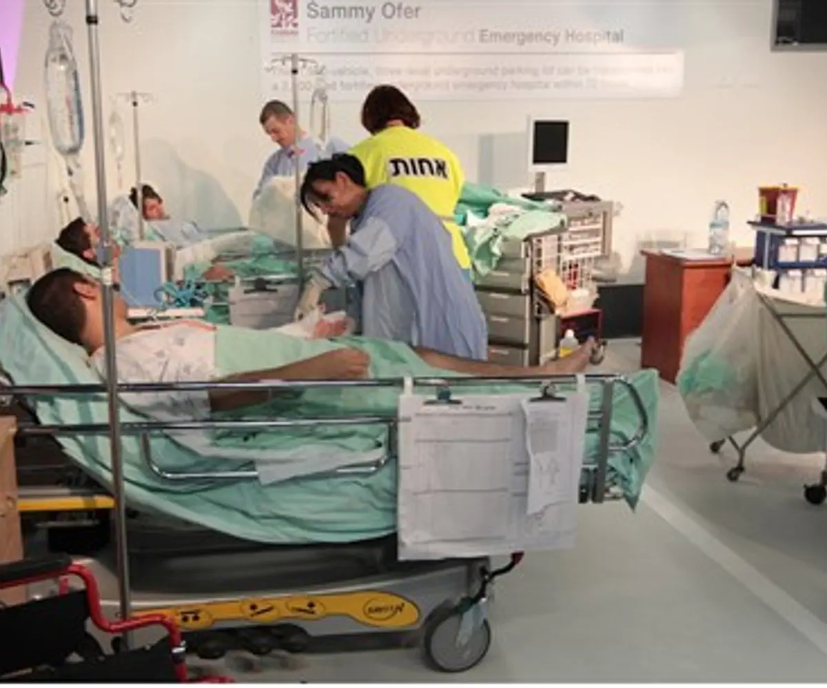 Nurses tend to patients at Rambam Hospital