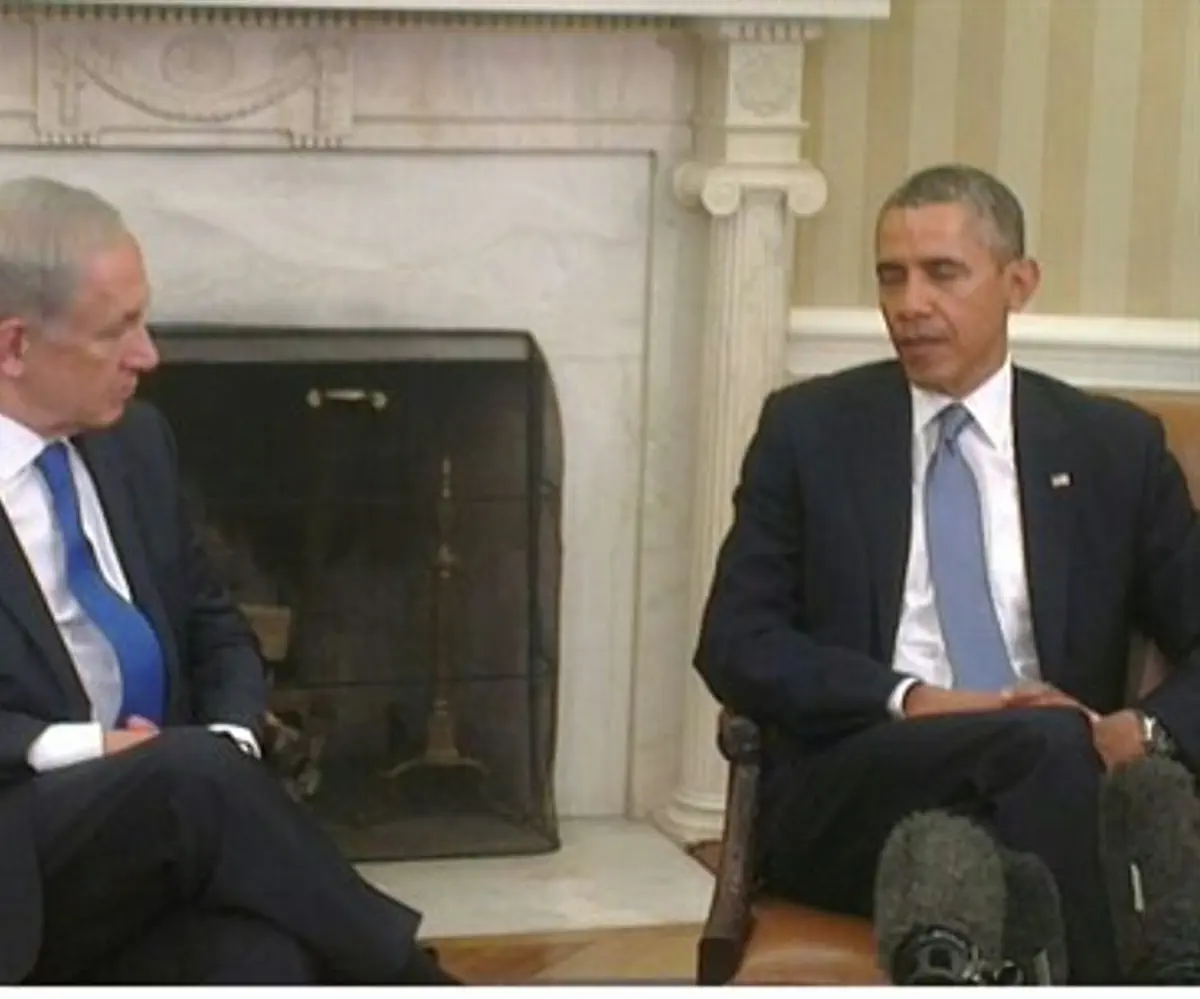 Obama and Netanyahu at Monday's meeting