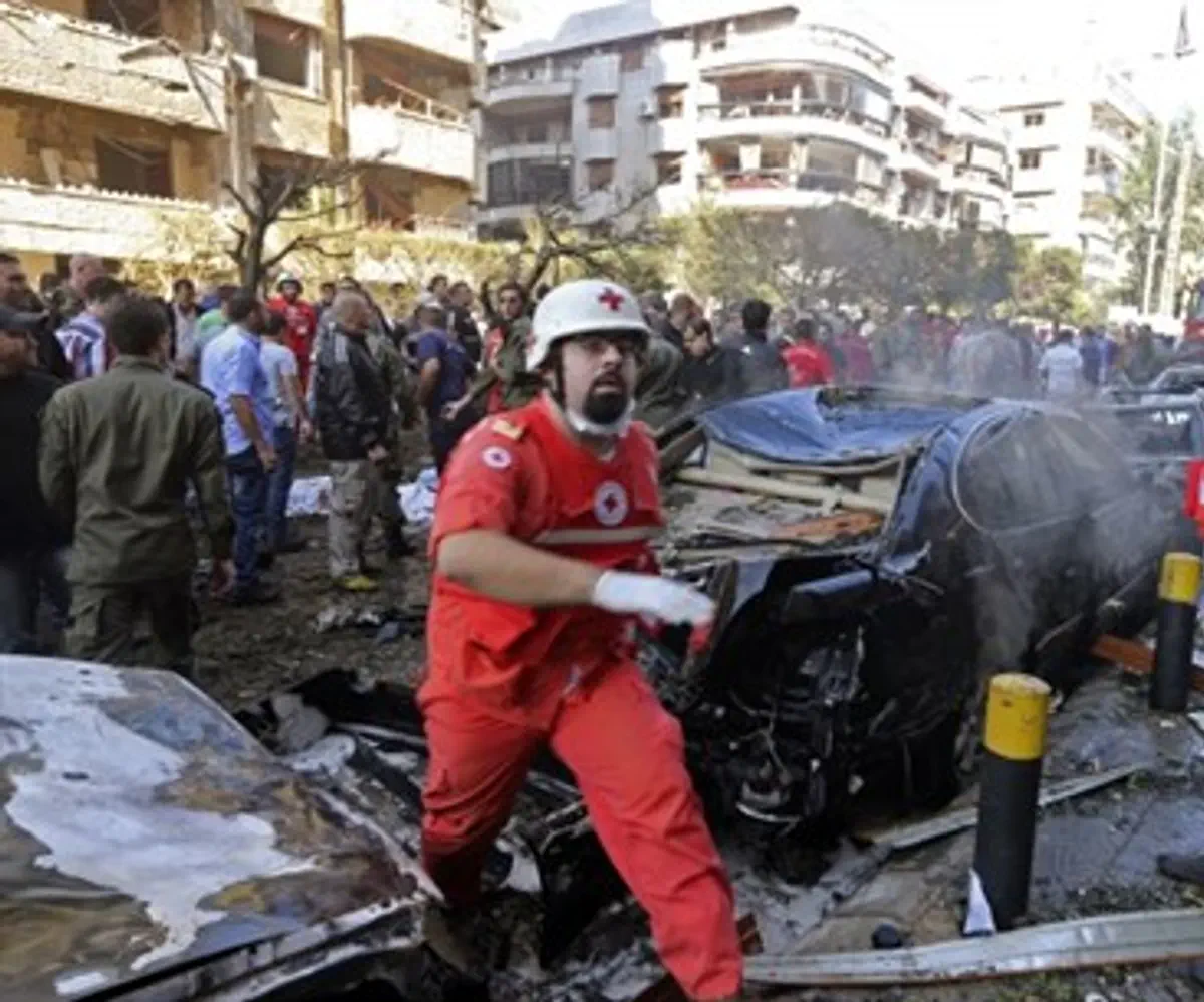 Scene of Beirut blasts