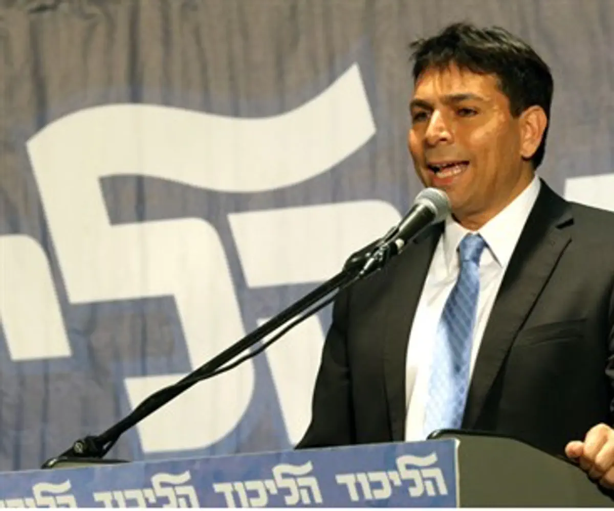 Danny Danon at Likud meeting (file)
