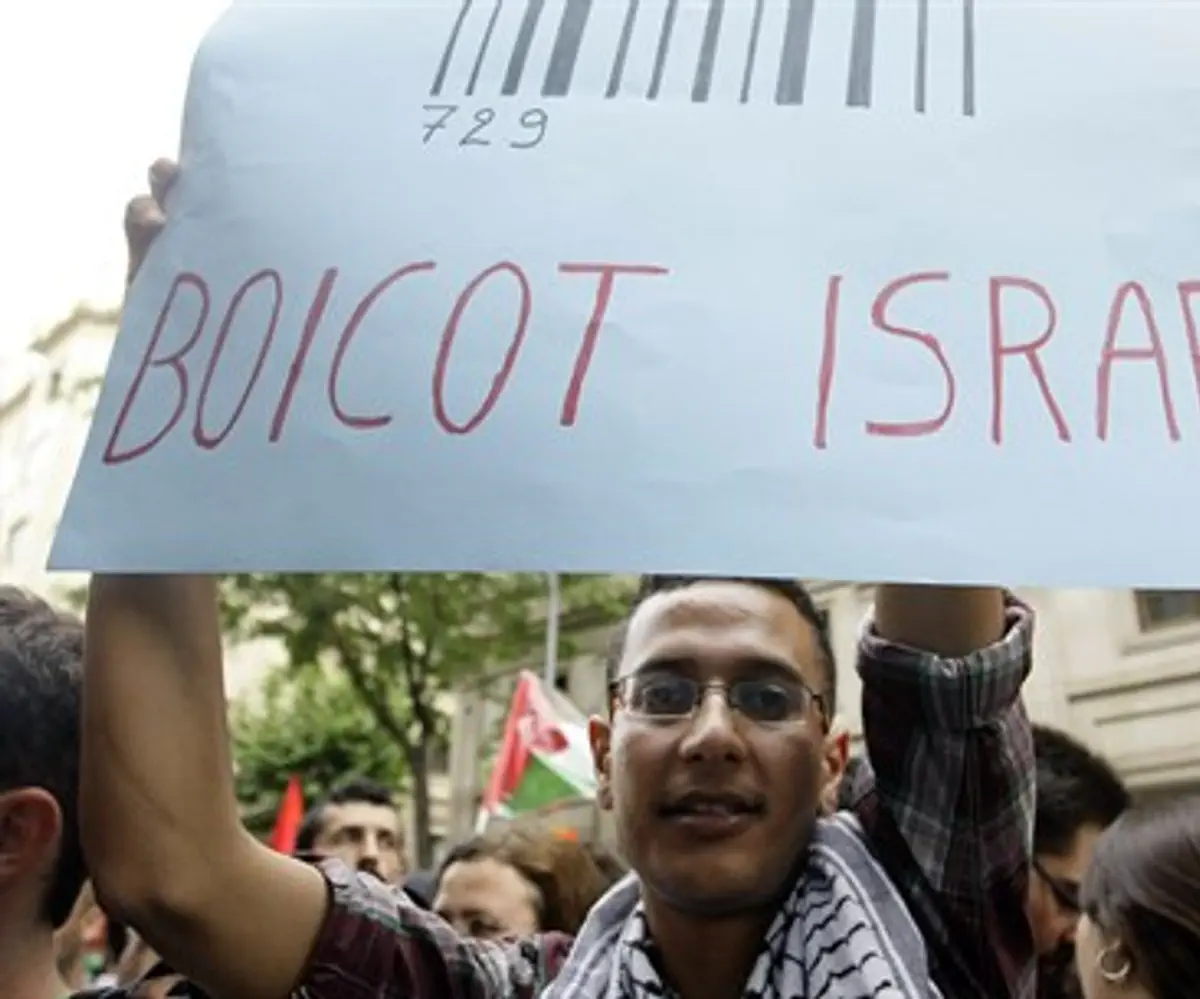 Anti-Israel boycott campaigners (file)