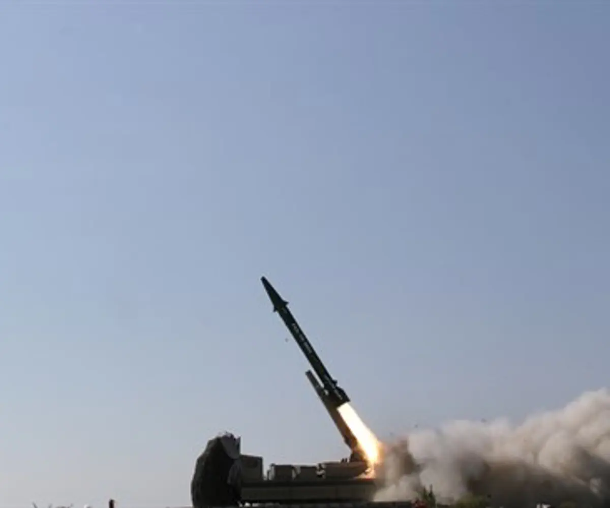 Ballistic missile fired during Iranian war ga