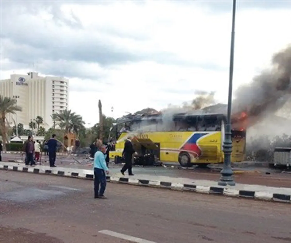 Aftermath of Taba bus explosion