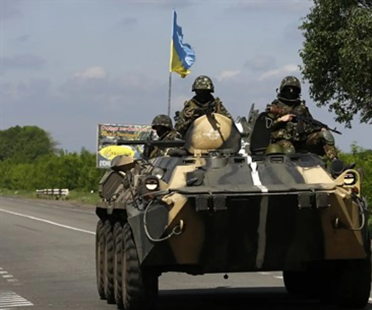 Battles in the East of Ukraine. Illustration